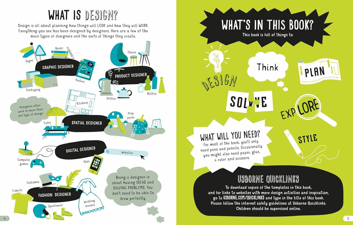 Usborne Design Activity Book