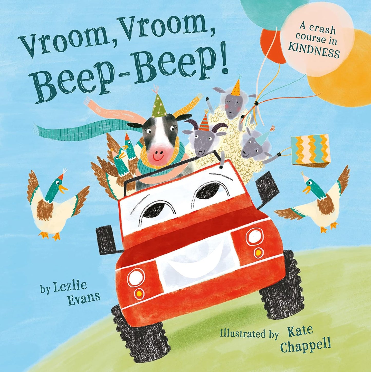 Vroom, Vroom, Beep-Beep! A Crash Course in Kindness | Fun Animal Party Picture Book