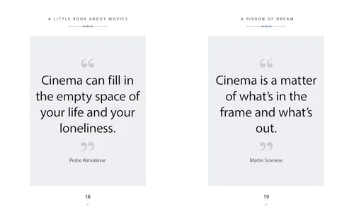 Two movie quotes on a white background
