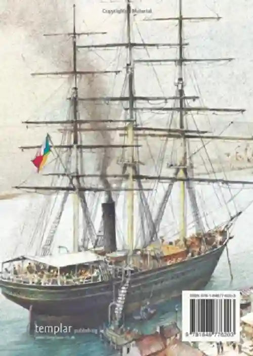 Illustration of a large ship with multiple masts on a book cover, featuring the Templar Publishing logo.