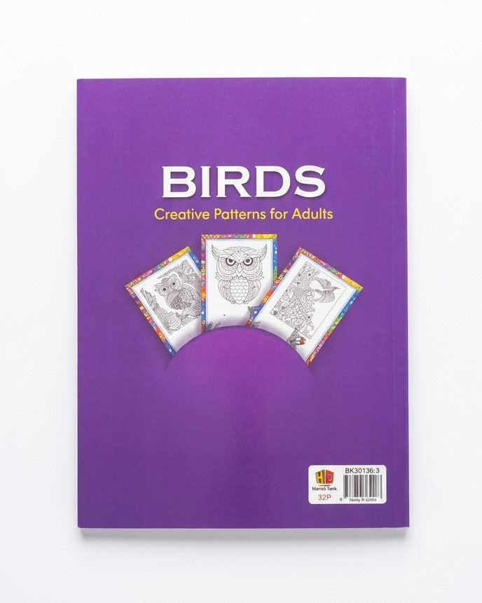 Birds: Creative Patterns for Adults Coloring Book