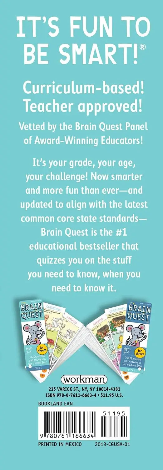 Brain Quest for Threes Q&A Cards: 300 Questions and Answers to Get a Smart Start.