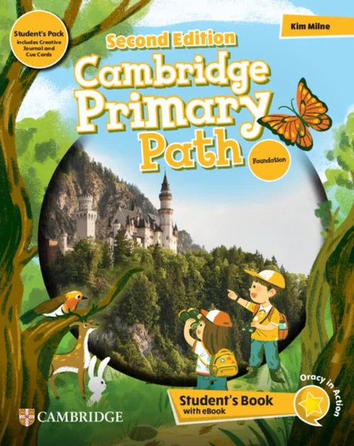 Book cover of 'Cambridge Primary Path' with a castle and children illustration