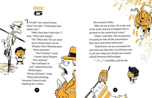 Comic book page with characters and text on a white background