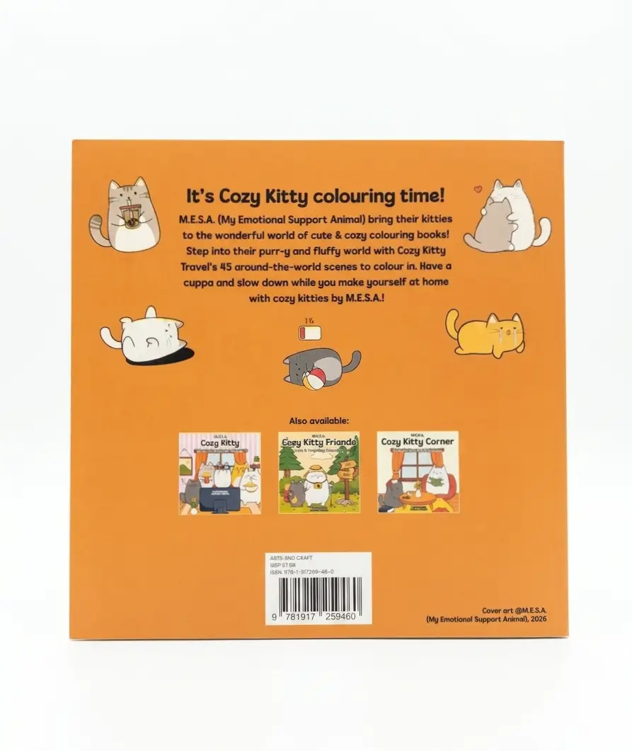 Cozy Kitty Travel: Cute & Very Cozy Colouring