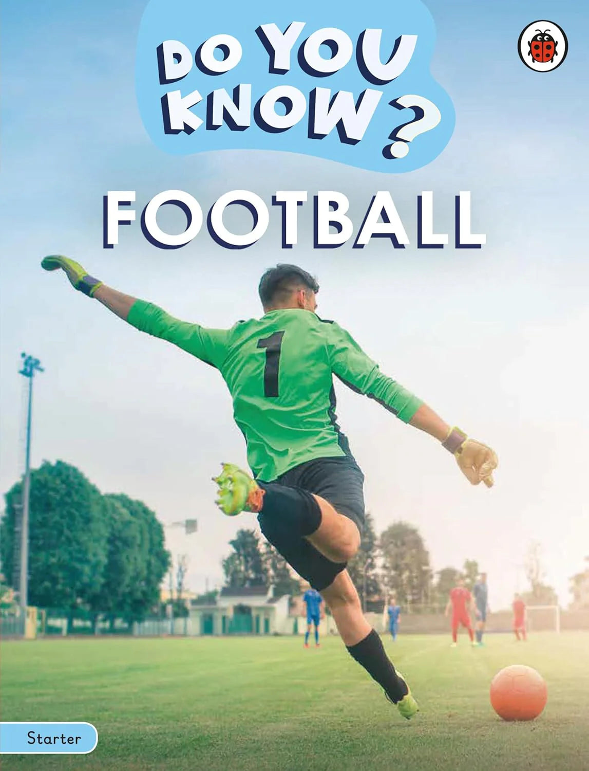 Book cover of 'Do You Know? Football' with a goalkeeper on a soccer field.