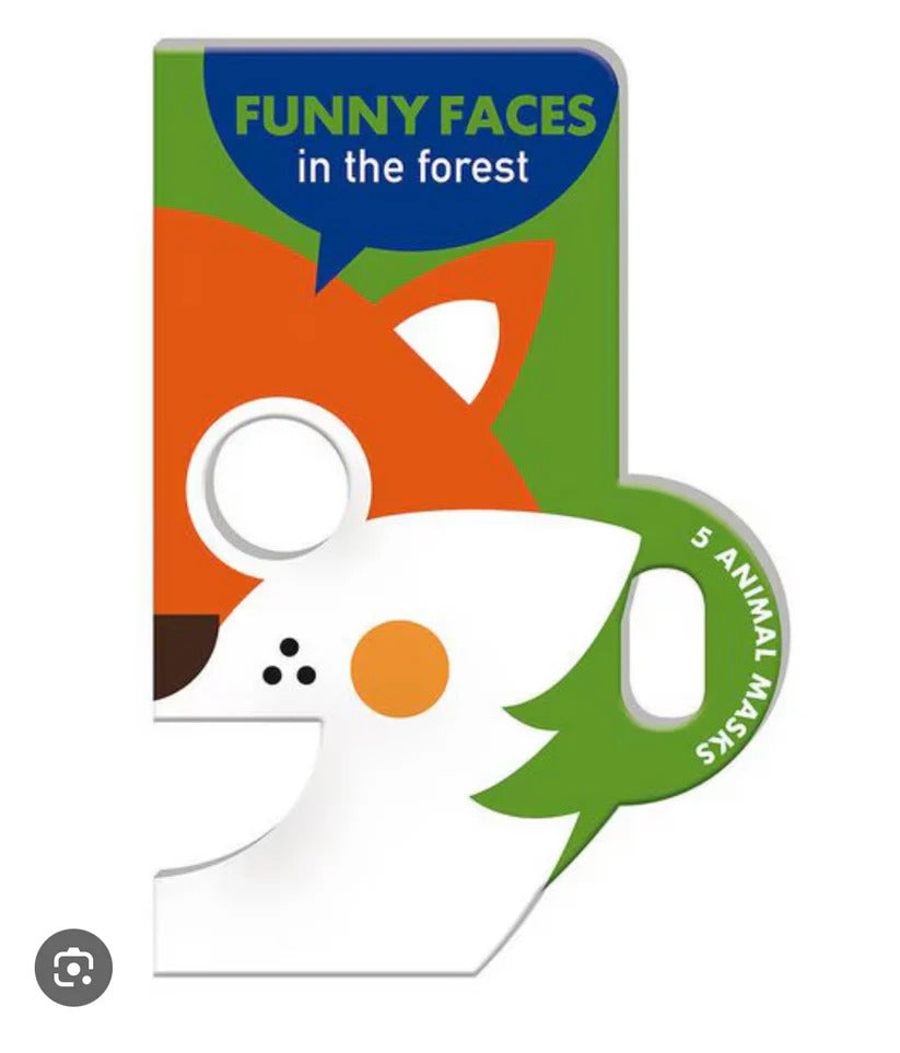 Pack of animal masks with a fox design on a white background