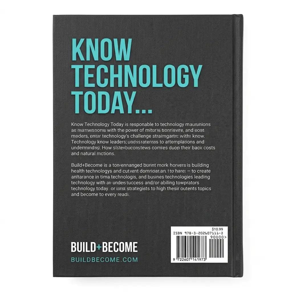 The back cover of a book titled 'KNOW TECHNOLOGY TODAY.