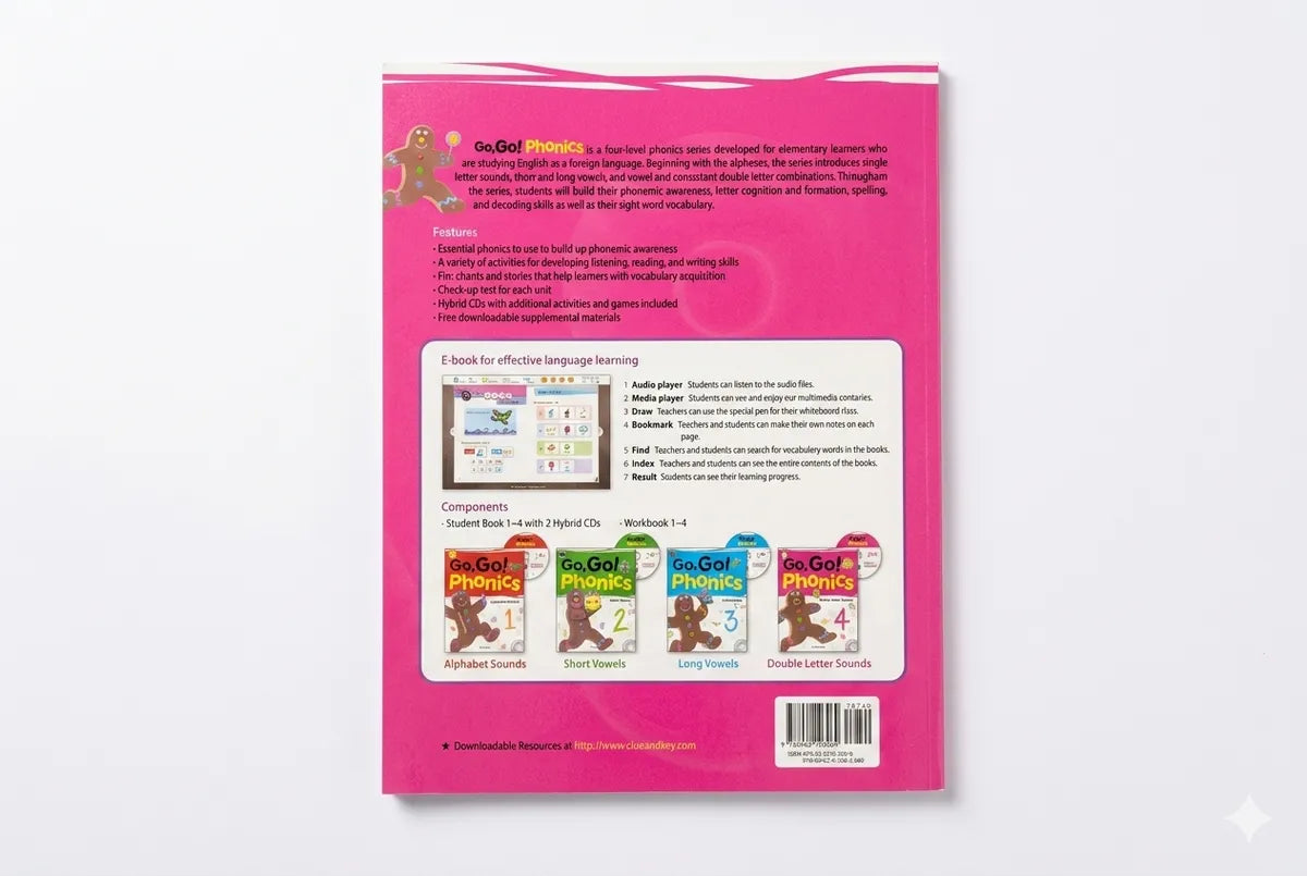 Back cover of a book with text and graphics on a white background