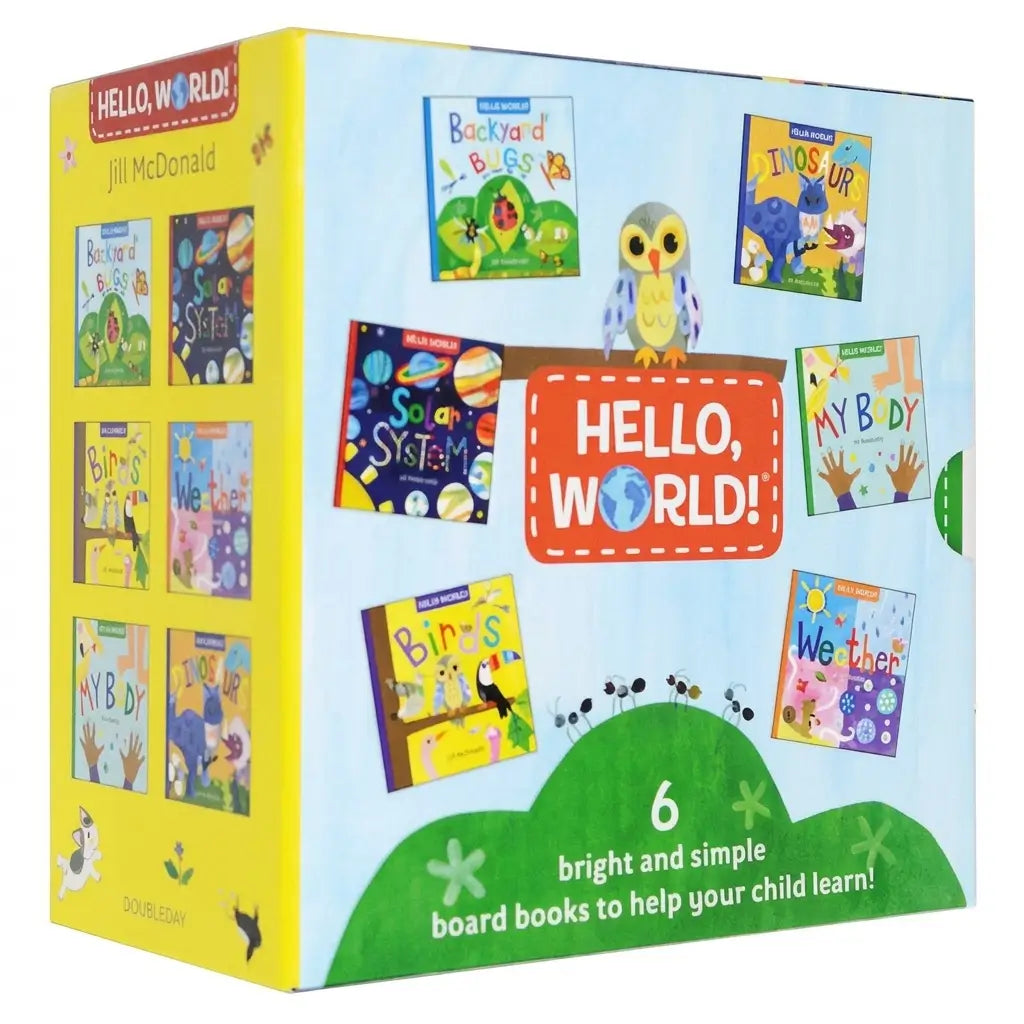 Hello, World! 6 Pcs Boxed Book Set: Baby Enlightenment English Popular Science Picture Book
