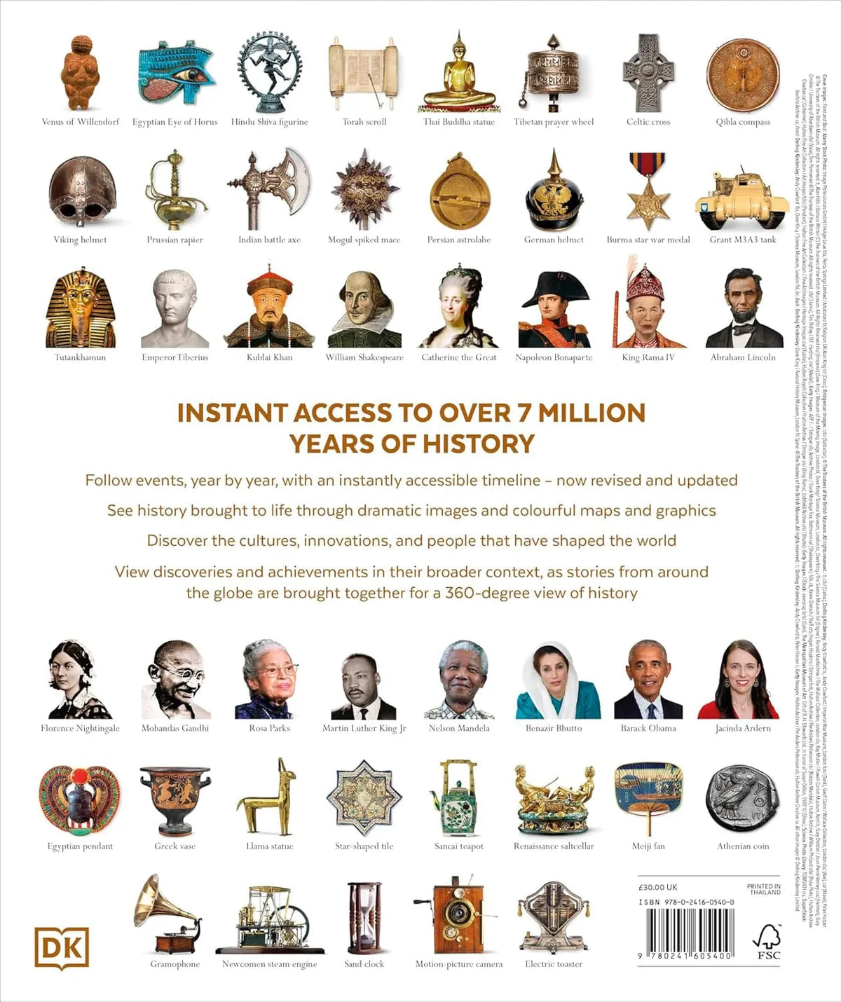 Book cover with historical illustrations and text about accessing history