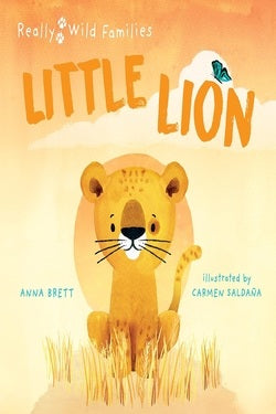 Book cover of 'Little Lion' with a lion illustration on a warm-toned background.