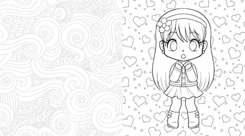 Manga & Chibis Coloring Book: Color your way through cute and cool manga, anime, and chibi art!