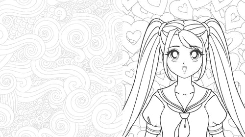 Manga & Chibis Coloring Book: Color your way through cute and cool manga, anime, and chibi art!
