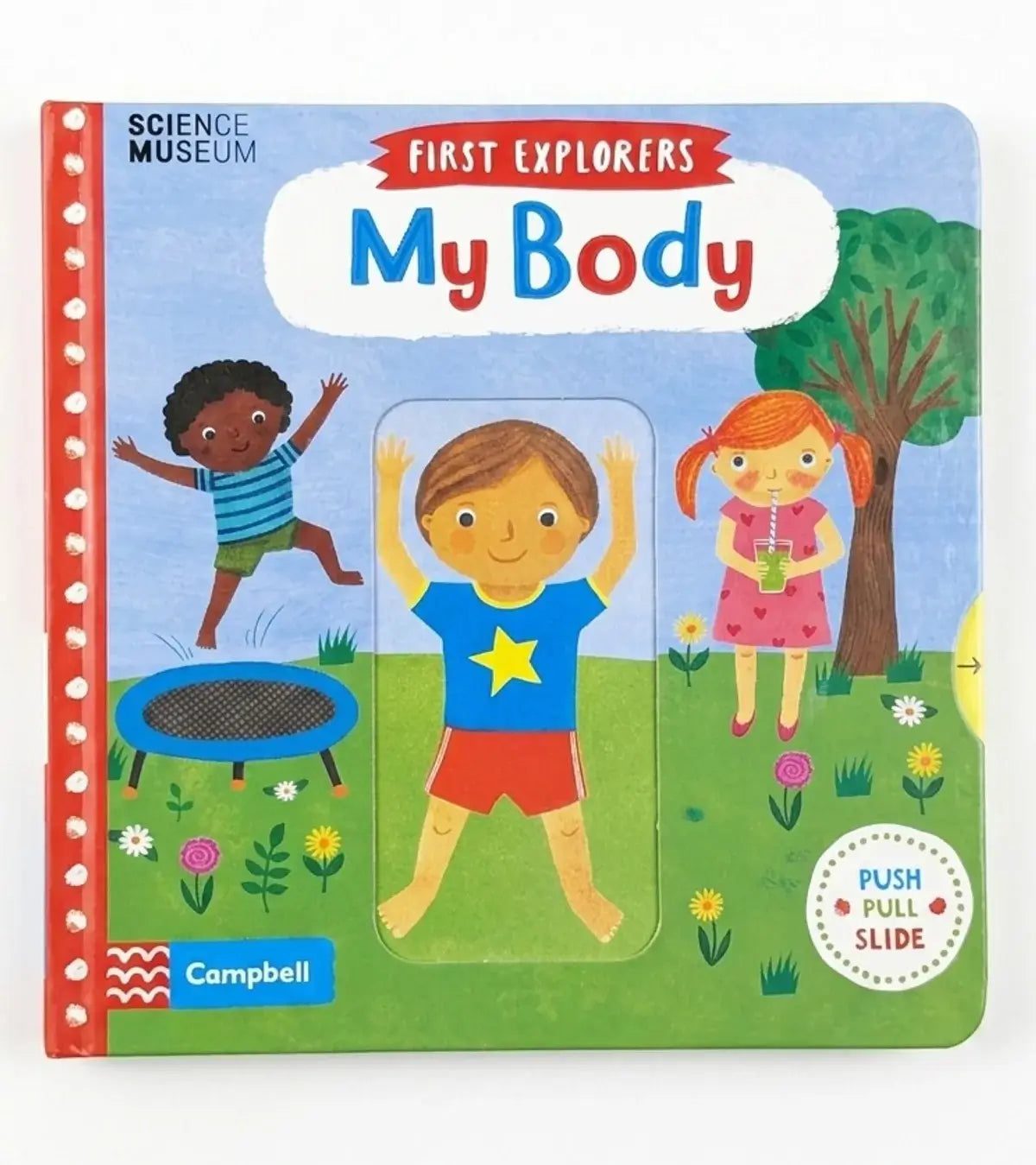 Children's book titled 'My Body' from the Science Museum with colorful illustrations on a white background.