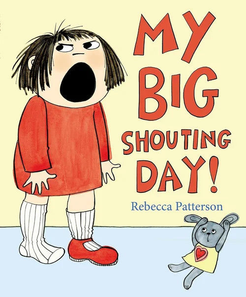 Book cover of 'My Big Shouting Day!' with a cartoon character and text.