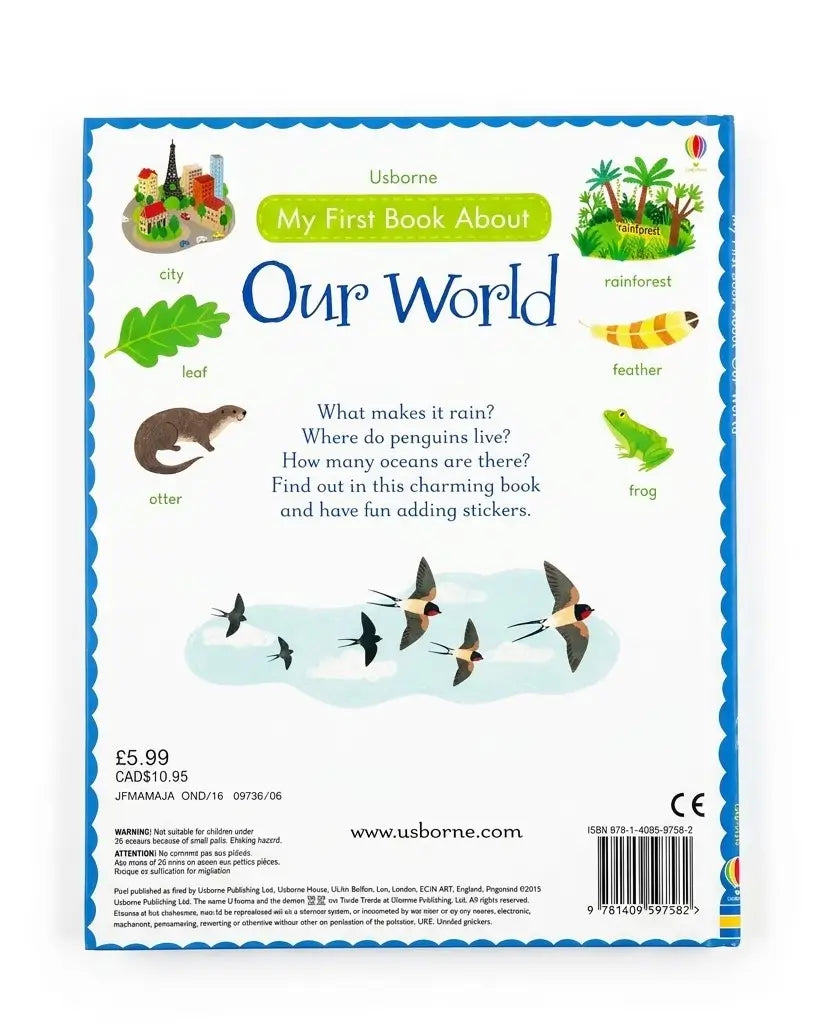 My First Book About Our World Sticker Book