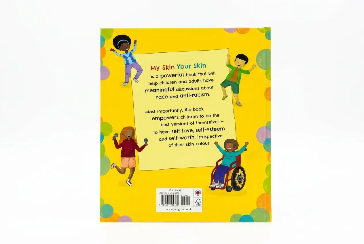 Book cover with illustrations of children on a yellow background