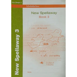 Book titled 'New Spellaway Book 3' by Schofield & Sims on a white background