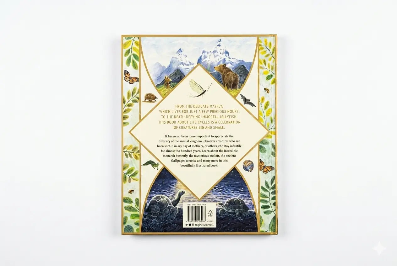 Book cover with nature-themed design on a white background