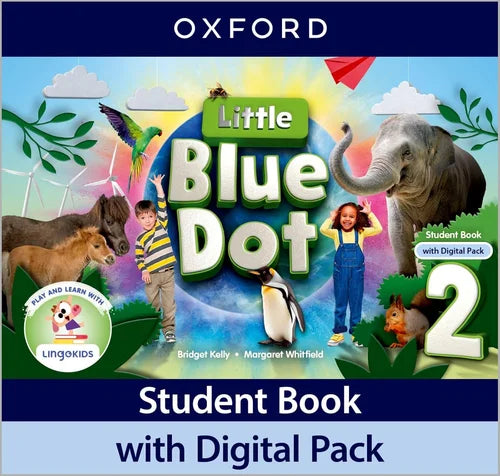 Oxford Little Blue Dot Student Book with Digital Pack cover featuring animals and children.