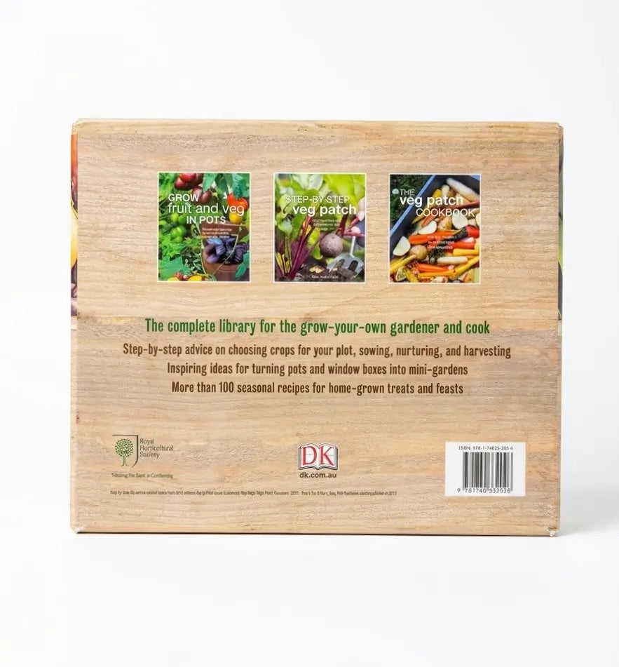 RHS Fruit and Veg Box: Planting and Harvesting to Cooking and Preserving (3 Books Inside)