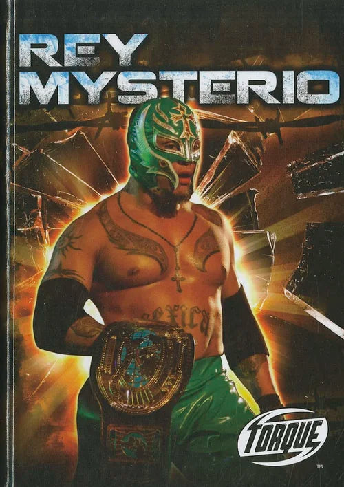 Book cover featuring a wrestler in a green mask with 'Torque' branding