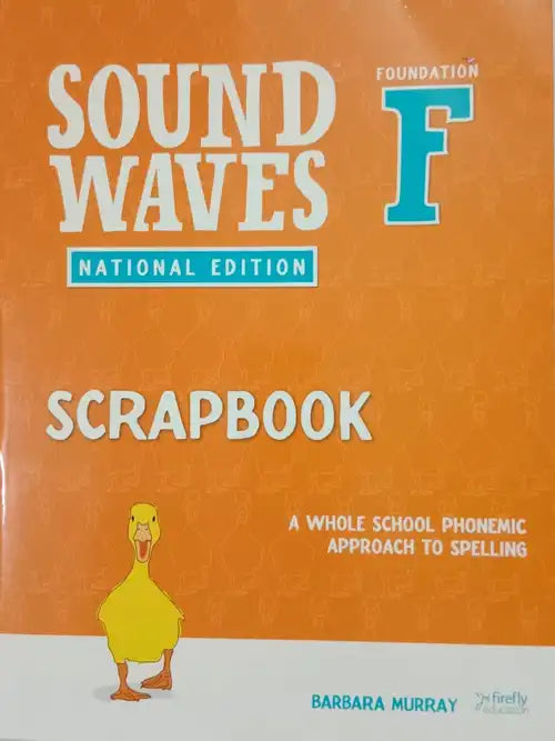 Scrapbook titled 'Sound Waves National Edition' with a duck illustration on an orange background