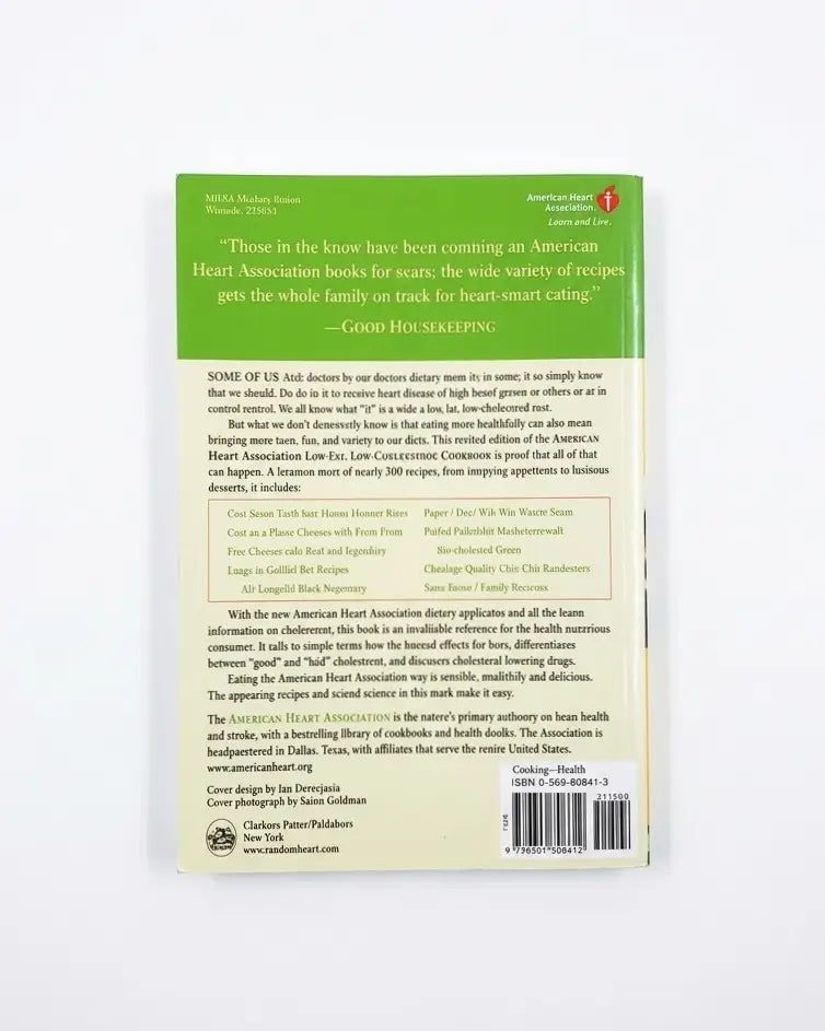 The American Heart Association Low-Fat, Low-Cholesterol Cookbook