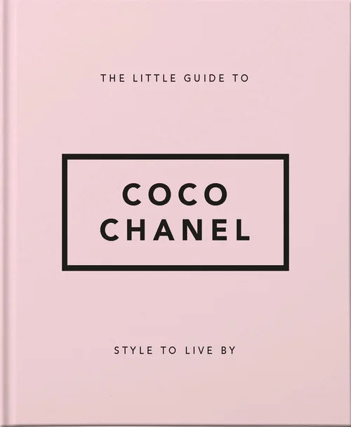 Book cover of 'The Little Guide to Coco Chanel' on a pink background
