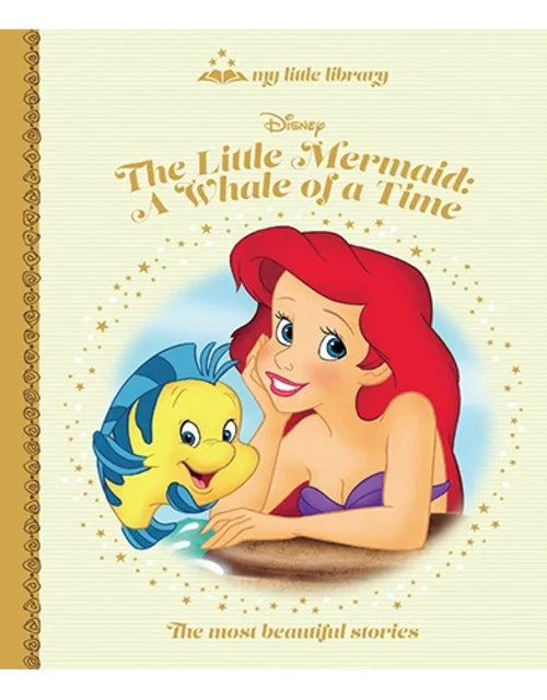 Disney's 'The Little Mermaid: A Whale of a Time' book cover with Ariel and Flounder.