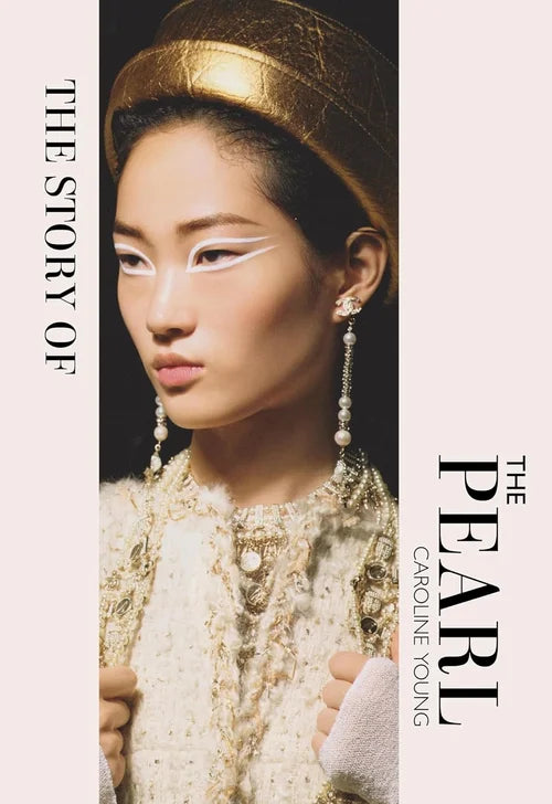 Book cover of 'The Story of the Pearl' by Caroline Young, featuring a person in ornate attire.