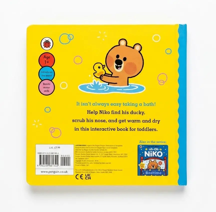 Uh-Oh, Niko: Bathtime: a push, pull and slide story