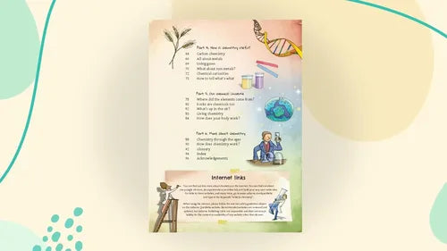 Educational worksheet with illustrations and text on a light background
