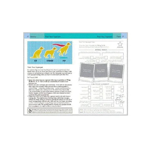 Educational worksheet with dog illustrations and text on a white background