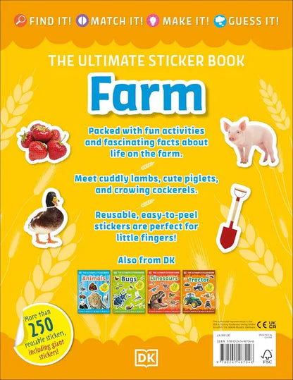 DK Ultimate Sticker: Farm Over 250 Reusable Stickers & Farmyard