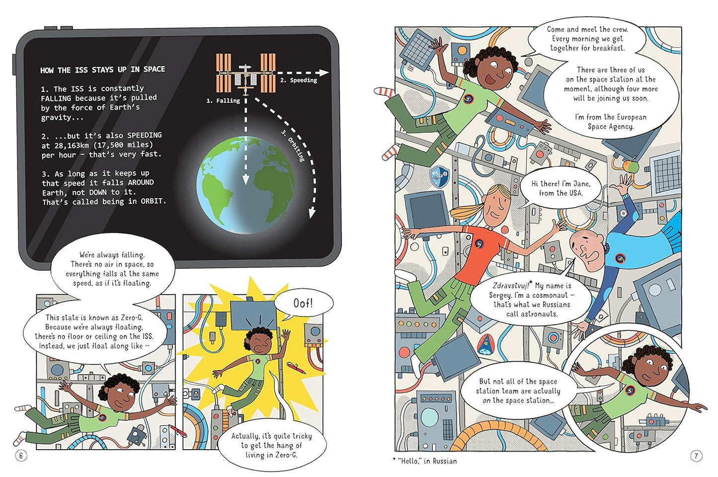 Usborne 24 Hours in Space - Featuring illustrations of Astronauts and Space Station