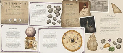 Educational material on different types of magic with illustrations and text.