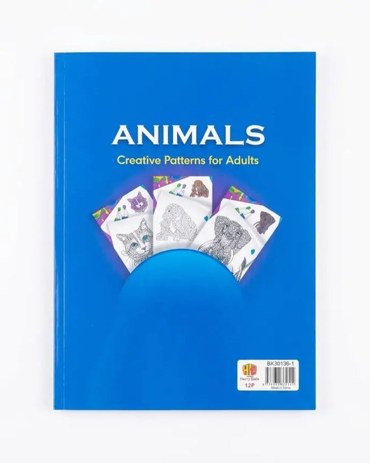 Animals: Creative Patterns for Adults Coloring Book
