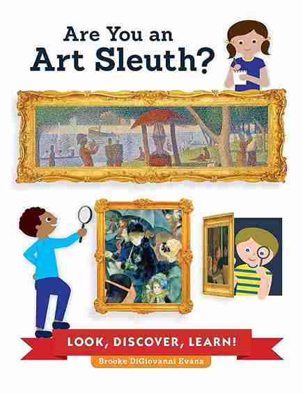 Book cover of 'Are You an Art Sleuth?' with illustrations of children looking at paintings.