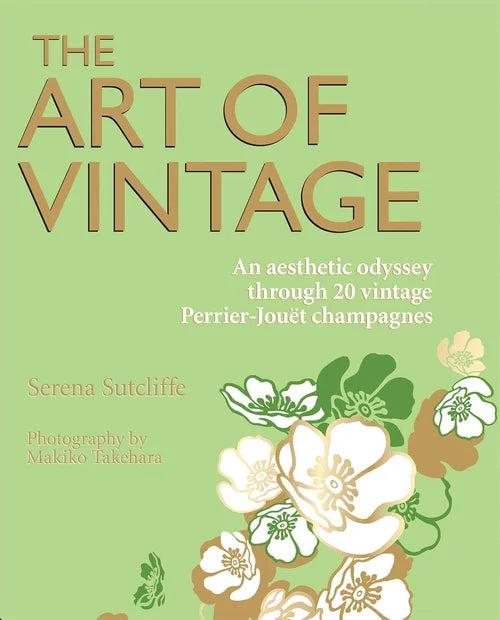 Book cover of 'The Art of Vintage' with floral design on a green background
