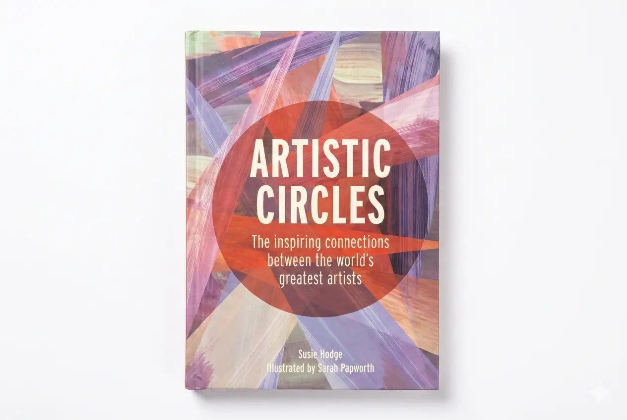 Book cover of 'Artistic Circles' with colorful abstract design on a white background
