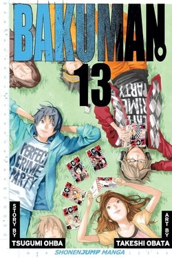 Manga book cover of 'Bakuman' with characters and text
