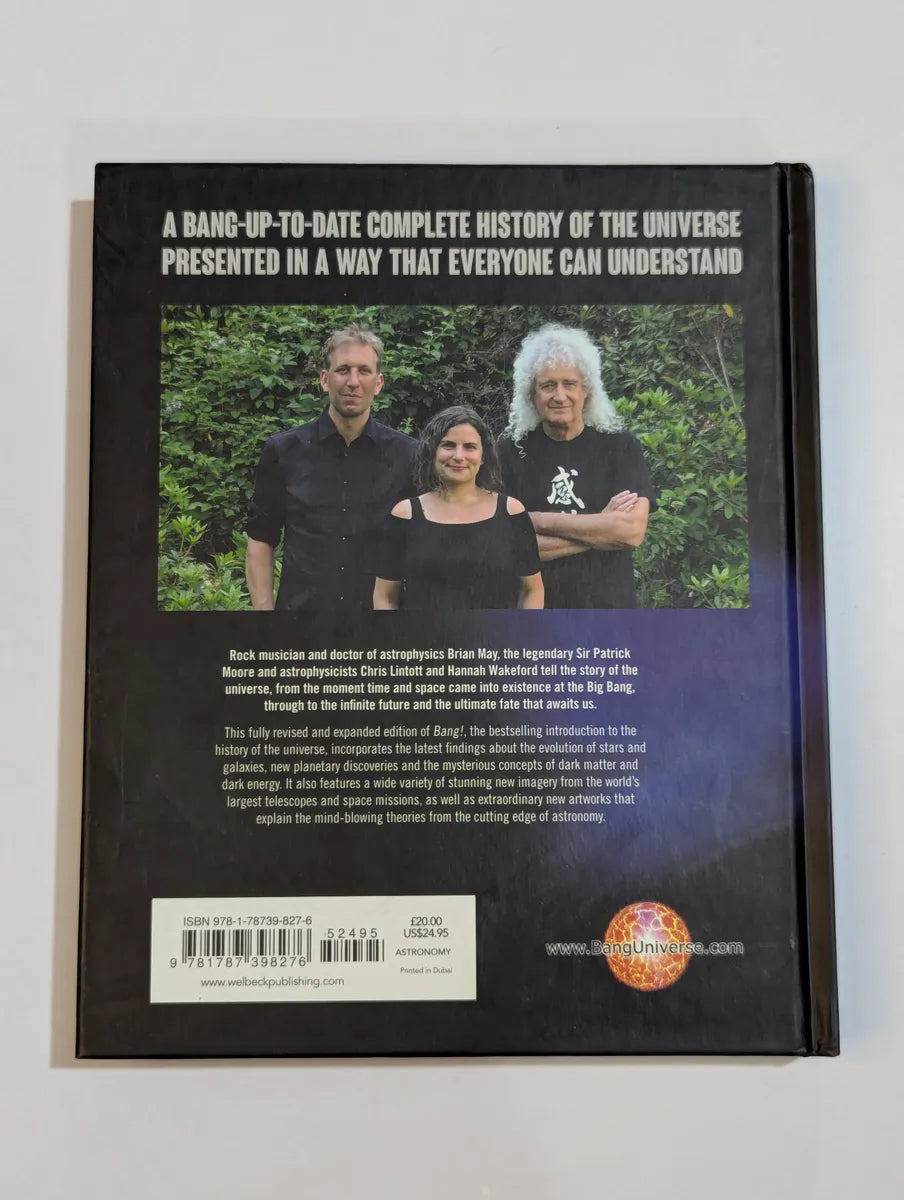 Book cover with a photo of three people in nature and text on a gray background