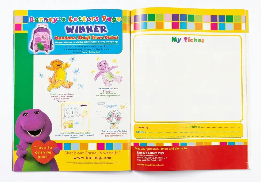 Barney Magazine Issue 14 – Free 75 Stickers Inside! Stories, Colouring, Puzzles & Fun