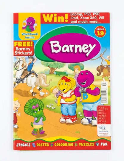 Barney Magazine Issue 19 – Free Barney Stickers & Colouring Pages Inside! Stories, Puzzles & Fun