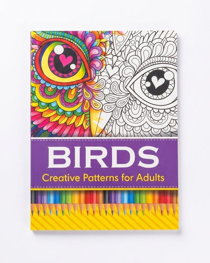 Birds: Creative Patterns for Adults Coloring Book
