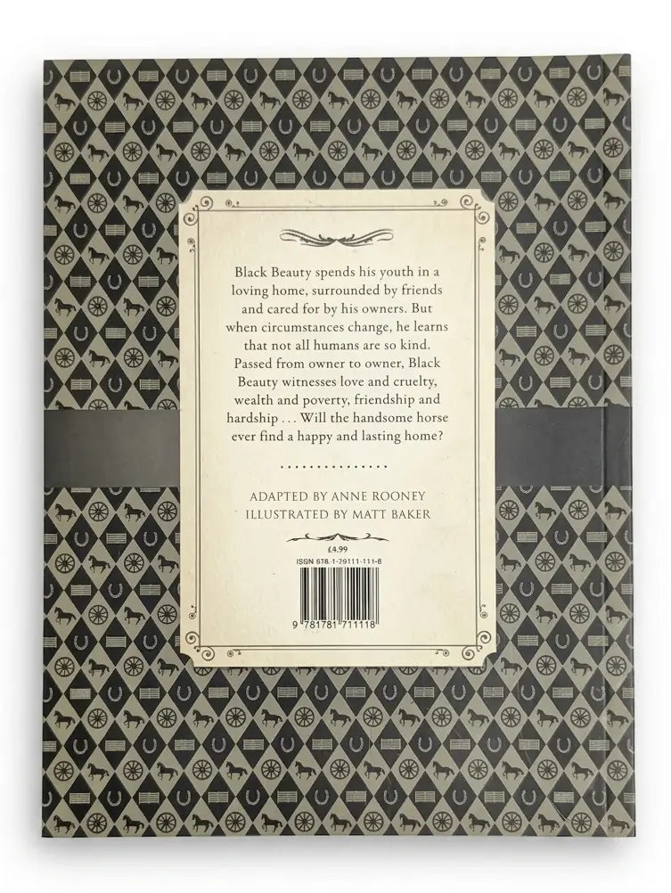 Book cover with patterned design and text on a white background