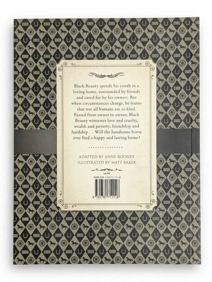 Book cover with patterned design and text on a white background