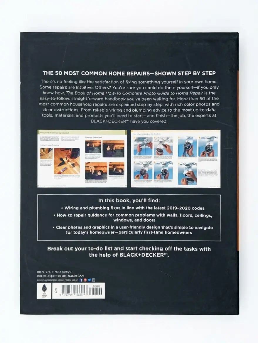 Black & Decker The Book of Home How-To Complete Photo Guide to Home Repair: Wiring - Plumbing - Floors - Walls - Windows & Doors